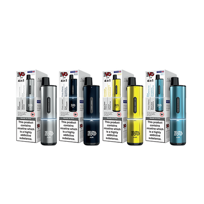 IVG Air 4 in 1 Disposable Rechargeable Pod Vape Kit 2400 Puffs 20mg Black Edition